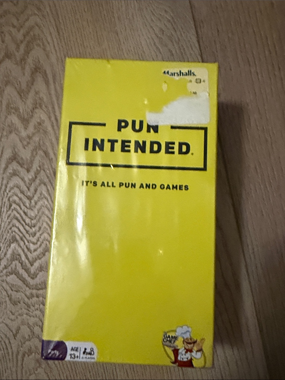 NEW & Sealed Pun Intended (The Game Chef, 2019) Hilarious Card Game, Party‎ Game